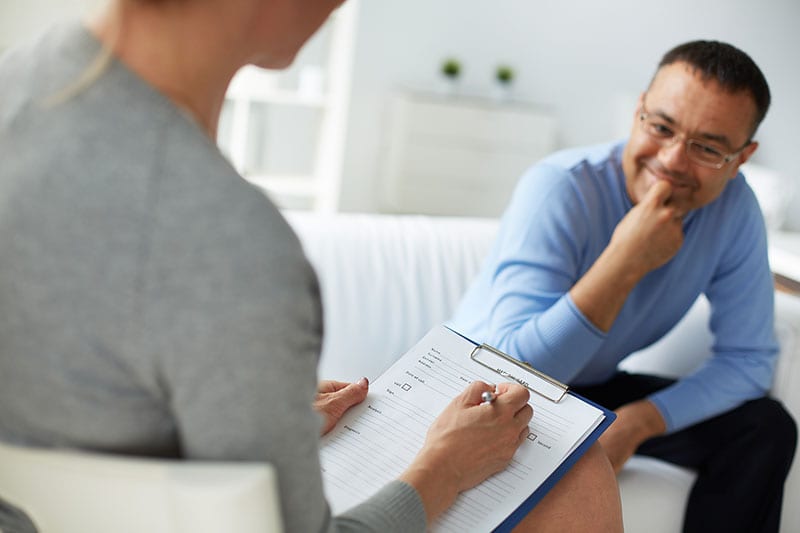 Man Seeing a Doctor